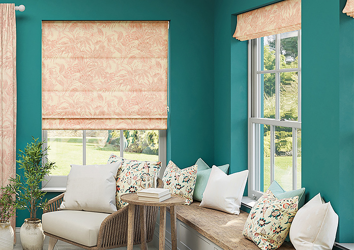 Maui, Seashell Pink - Twist&Fit Roman Blind - Image 3